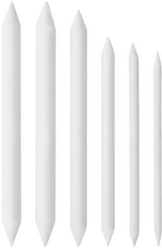 CENSIVI 6 Pcs Drawing Stumps - Blending Stumps and Tortillions Set, Art Blending Set, Blending Stubs Blending Sticks for Art Drawing Artist DIY