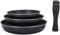 Tornwald-Schmiede Pfannenset: 4-teiliges Pfannen-Set, Ø 20, 24, 28 cm, 1 abnehmbarer Griff für alle (Pfannenset Induktion, Pancake-Pfannen Induktion, Backofen)