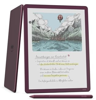 Amazon Kindle Scribe Colorsoft 64 GB (neueste Generation) – 11-Zoll-Farbdisplay mit Frontlicht – Dünn, leicht, leistungsstark – Dokumente, Bücher und integriertes Notizbuch – Feige