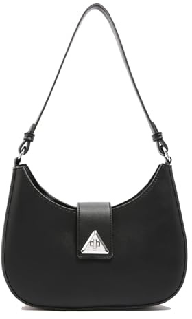 Handtasche Damen Klein Elegant Schultertasche Damen PU Leder Hobo Bag Y2k Tasche Satteltasche Aesthetic Abendtasche Clutch mit Reißverschluss Coole Umhängetasche für Teenager Mädchen