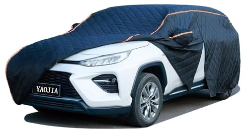 Outdoor Anti-hail Full Car Cover For Mini F55|Thickened Cotton Padded Car Covers Durable Snowproof Waterproof Windproof Sunproof Anti-fouling Tarpaulin