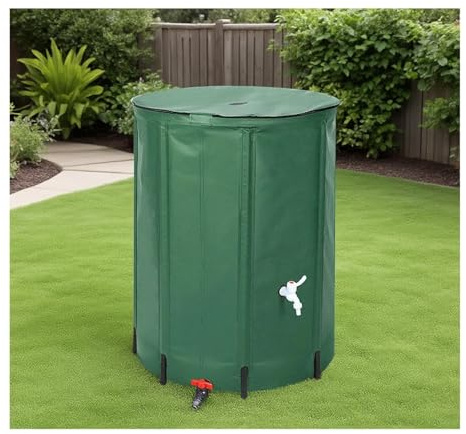 Serbatoio dell'acqua piovana in PVC da 1000 l, resistente e ecologico, per una raccolta efficiente della pioggia, perfetto per uso domestico e giardino, soluzione stabile e affidabile