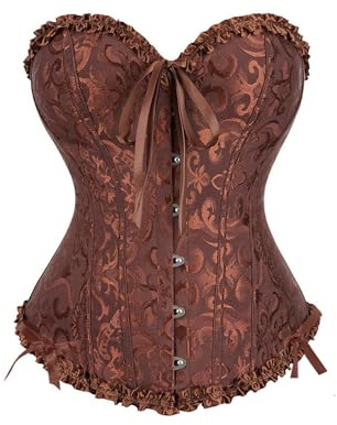 Generisch Korsett Damen Korsage Schwarz Vollbrust Corsage Korsett Top Gothic Corsagen Bustier Corsette, Waist Cincher Unterbrust Korsage Shaper Body Bauchweg Corsage Übergrößen für Halloween Karneval