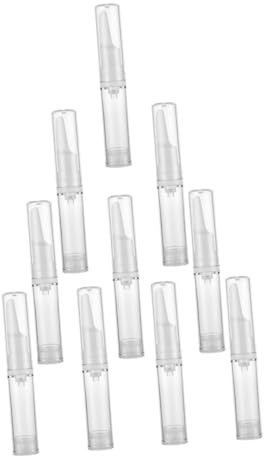 AUTSUPPL Flacons Pompe Airless 5ml Portable en Plastique pour Voyage Lot de 10 et Maintien Cosmétique Propre et Sécurisé pour Sérum Contour des Yeux
