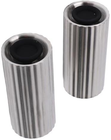 Bonbela 2 Saleros de Acero Inoxidable, Aptos para Alimentos, Botellas de Condimentos 304 Resistentes a la Corrosión con Tapa de Rosca para Cocinar y hornear.