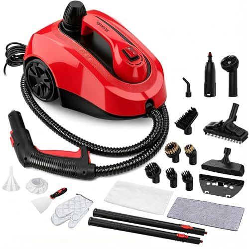 HotAids Limpiador de vapor para muebles tapizados con cable de alimentación extra largo de 5 m para vapor, horno, coche, azulejos, alfombras, cojines, sofá, chinches.