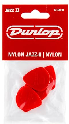 JIM DUNLOP Plektrum Jazz II nylon 1,18mm 6 Stück