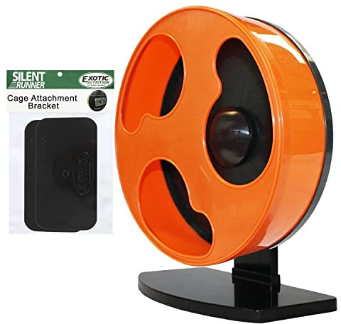 Silent Runner 12 Regular | Wheel + Cage Attachment | Sugar Gliders, Hamsters, Rats