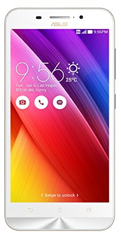 Asus ZenFone Max Smartphone, Schermo da 5.5 HD, 16 GB, RAM 2 GB, Dual SIM, Bianco [Italia]