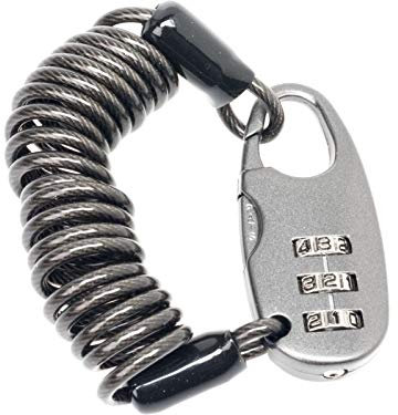 Voxom Fahrradschloss Sch1 - Fahrrad Zahlenschloss mit einstellbaren Code - klein und kompakt 3x1200mm