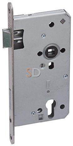 Basi 9770-6522 Einsteck-Zimmertürschloss Silber, Multicolor