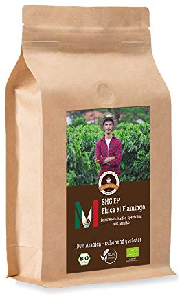 Coffee Globetrotter - Mexico Finca El Flamingo - Organic - 500 g Fine Ground - for Espresso Maker, Bean- to- Cup Machine, Percolator - Premium Coffee - Roasted Coffee from Organic Farming