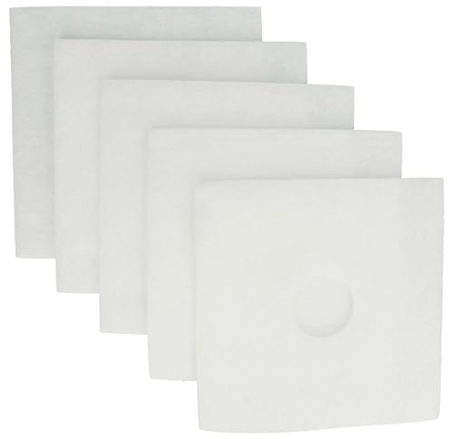 vhbw 5x Luftfilter kompatibel mit Helios ELS-sys GBVEO100 | ELS-sys GAVEIO 60, ELSN-Serie, ELF-Serie Lüfter, Badlüfter, Ventilator, Lüftungsgerät