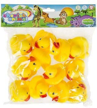 Schnooridoo 12 x Bade Ente, Badeente, je ca. 5cm, Quietsche-Entchen, Quietsch-Enten Badewanne