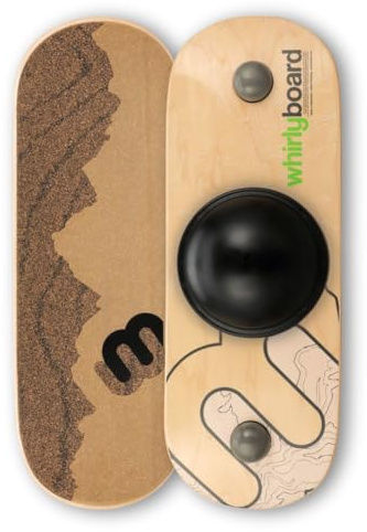 Whirly Board Wide 360˚ Wooden Balance Boards | Standing Desk Balance Board | Wobble Board Portable Home Gym | Snowboard Training | Surf trainer | Balance Board for Kids & Adults | Core Balance Trainer