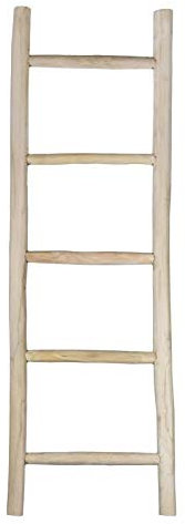 AubryGaspard Echelle Porte-Serviettes en Bois de Teck