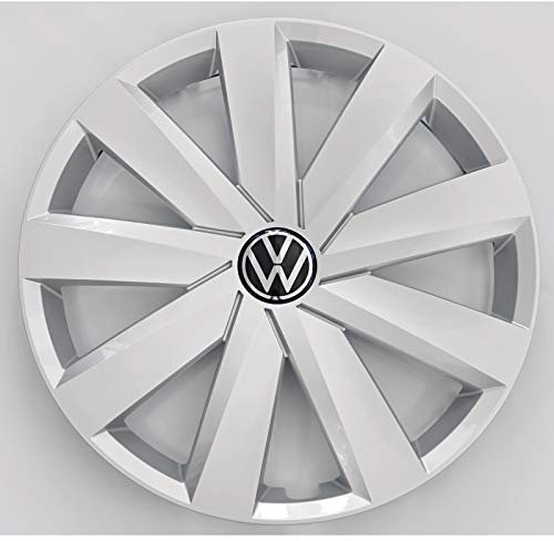 Volkswagen 3G0601147AUWP Radkappe (1 Stück) Radzierkappe Radzierblende 16 Zoll Stahlfelge, Silber