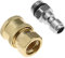 OTOTEC Set di 2 adattatori per idropulitrice da 1/4 di pollice con connettore rapido a filettatura M14, kit di accoppiamento in ottone, kit di scollegamento rapido per pompa a spruzzo