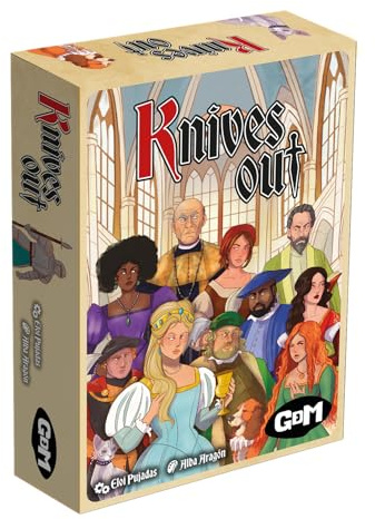 MAGICBOX Knives out - Juego de Mesa de Estrategia - Grupos Grandes - De 3 a 10 Jugadores - A Partir de 10 años. 20 min