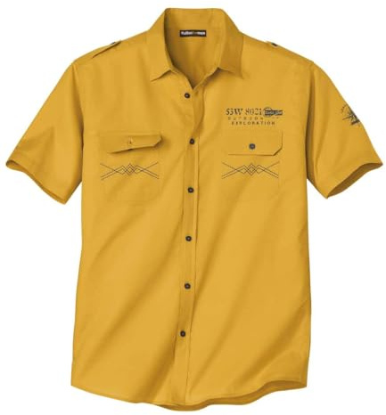 ATLAS FOR MEN - Elegantes Hemd im Originalen Style - Herren Sommer Hemd - Kurzarm Hemd für Männer - In großen Größen erhältlich