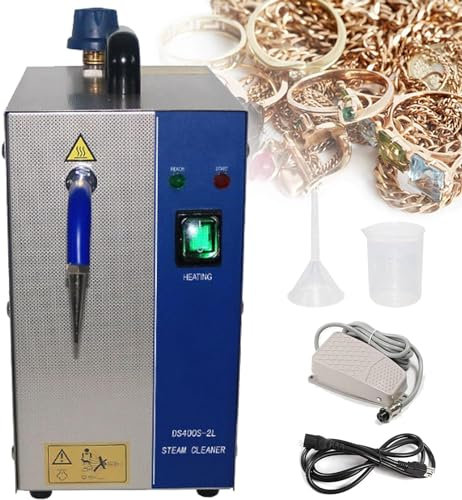 XINRISHENG 1300W / 2200W Nettoyeur à Vapeur Professionnel de Bijoux 2L / 4L Machine de Nettoyage de Bijoux en Acier Inoxydable, pour Le Nettoyage des bijouteries,110v,2L