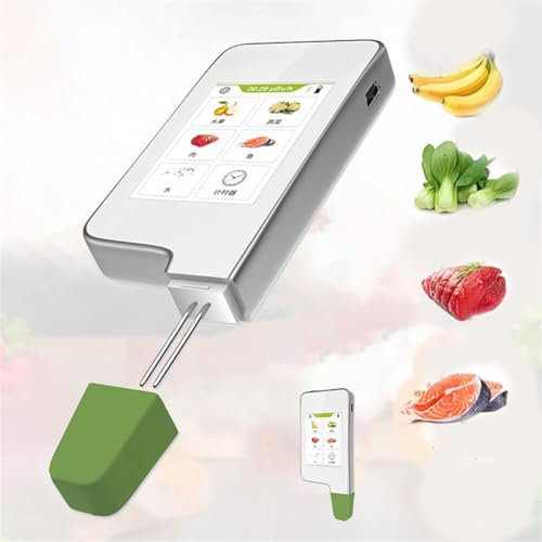 HDCCDM Lebensmittelnitrattester, 6-in-1-Detektor Für Pestizidrückstände, Strahlungsmessgerät Für Obst, Gemüse, Fleisch, Für Obst, Gemüse, Fleisch Und Fisch – Genaue Und Zuverlässige Tests