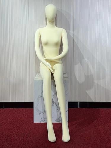 ZAQYCM Kleiderpuppe Schneiderpuppe Ganzkörper Schaufensterpuppe Damen/Herren, Schneiderpuppe Aus Styropor Für Ausstellung Und Schneiderdesign, Kleiderpuppe Für Nähen Ausstellen Von Kleidern(Sitt