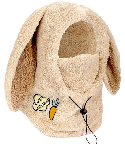 PHOGARY Balaclava für Damen, Plüsch Sturmhaube Mütze, Winter Frauen Skimaske Skimütze, Herren Damen warme Wintermütze Mütze Schal