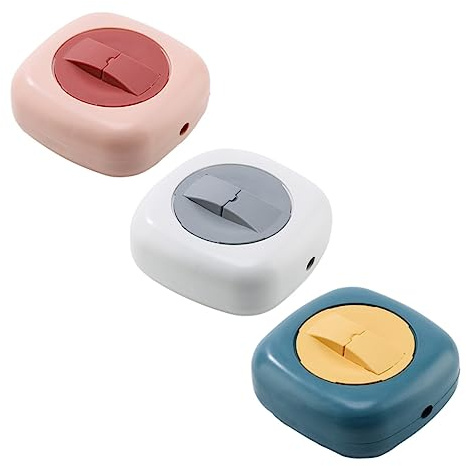 HOMSFOU Organisateur De Câbles Usb Boîte De Rangement Portable 9.7X9.5X3.6Cm Anti-Enchevêtrement Pour Voyage Et Bureau Gestionnaire De Câble De Données