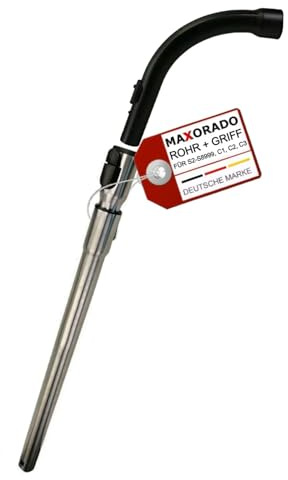 Maxorado Teleskoprohr mit Einrastfunktion + Handgriff Griff für Miele S2121 S2131 S251 S2111 Staubsauger ersatzteile set für Original Zubehör Rohr Griffrohr