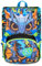 SJ GANG STYLE JAM GANG Zaino Scuola Estensibile Big, Nero, Zaino con Divisorio Interno, Tasca Superiore con Occhi LED, Tasca per Borraccia, 24 L, Zaino Scuola Elementare, Bambino