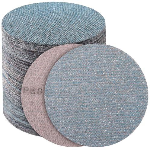 PMIQSA 50 Pièces Disques Abrasifs 125mm Maille Grain 60
