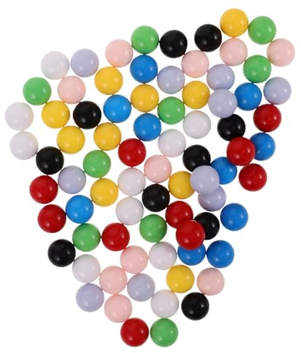 minkissy Kunststoff Murmeln 12mm 80 Ersatzkugeln für Murmelbahn und Brettspiele Lernspielzeug für Kinder Kreative Motorikförderung Bunte Spielkugeln Zufälliger Stil