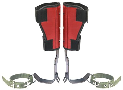 Kletterspikes | Baumpfleger Kletterausrüstung und Ausrüstung für die Arbeit an Bäumen, Spitzen und Handschuhe, Artefakte für Klettern Albe