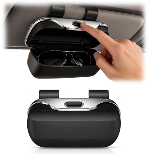 Auto Visier Brillenetui,Universal Sonnenbrillenhalter für Auto Sonnenblende | Auto Visier Brillenhalter,Sonnenbrillenhalter für Sonnenblende,Platzsparendes Auto-Brillenetui mit Kratzschutz-Filzpolsterung