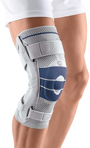Bauerfeind GenuTrain S Vendaje de Rodilla, Derecho, Gris (Titán), Talla 4