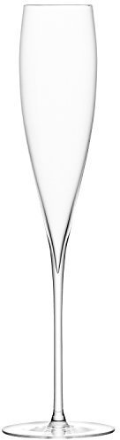 LSA International Savoy Champagne Flute 200ml Clear | Set of 2 | Mouthblown & Handmade Glass | SA05