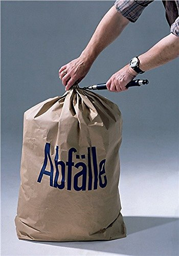 Bolsa de basura de papel 700x950mm 2 capas con pliegue en cruz 220 mm 50pcs/paquete