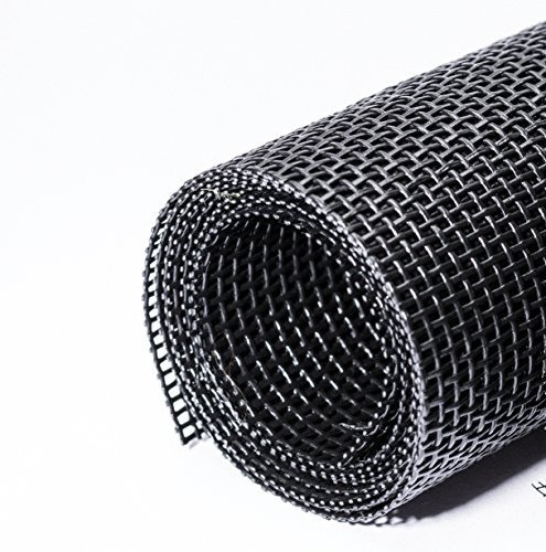 Fliegengitter katzensicher Katzenschutzgitter PetScreen Meterware 120 cm breit Insektensfreier Wohnraum und Schutz des Lieblings Fliegengitter reißfest Katzenschutzgewebe Insektenschutz (schwarz)