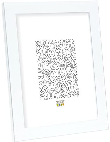 Deknudt Frames S41VK1 Cadre Photo Bois/Résine Beige/Blanc 15 x 23 cm