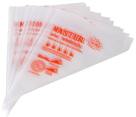 Gebkiiy 100 pcs Plastic Disposable Icing Piping Pastry Bag Cake Sugar craft Cupcake Decorating Size Small 17x27x30cm