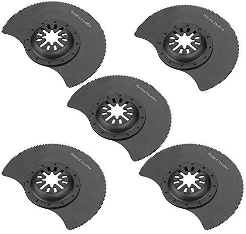 Sägeblatt Zubehör, 5 STÜCKE Kreissägeblätter Oszillierende Set Holz / Metallklingen Multi Werkzeug Zubehör Set für die Reparatur Schneiden Schleifen