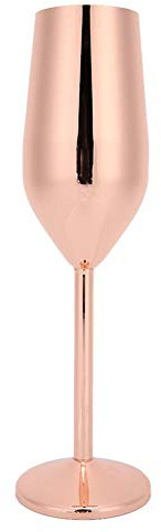 Bicchiere da vino, Coppa per feste, Bicchieri da champagne in acciaio Bicchieri da champagne Coppa infrangibile Flute di champagne Partito per la casa(Rose gold)