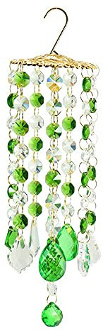YFCTLM Cazador de Sol Colorido Viento Chimes Crystal Suncatcher Colgante Hogar Jardín Decoración Color Colorido Cristal Viento Chimenes Adornos de Coche Home (Color : Green)