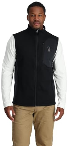 Spyder Herren Bandit Fleece-Pullover mit durchgehendem Reißverschluss, Schwarz, X-Large