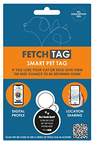 Rosewood Fetch Tag, Smart Pet Tag ID