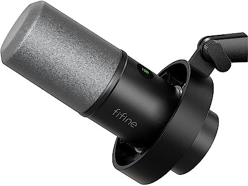 FIFINE XLR Studio Mikrofon Dynamisches, USB Microphone PC für Streaming Podcast Gaming, für PS4/5 Mac Mixer Soundkarten