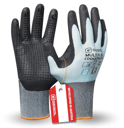 Gebol Multi Flex Cool&Touch Arbeitshandschuhe, Gr. 6/XS, Touchscreen, EN388 | Für Werkstatt, Bau & Industrie, sicherer Halt bei jedem Griff, feines Tastgefühl, angenehme Passform, elastischer Bund