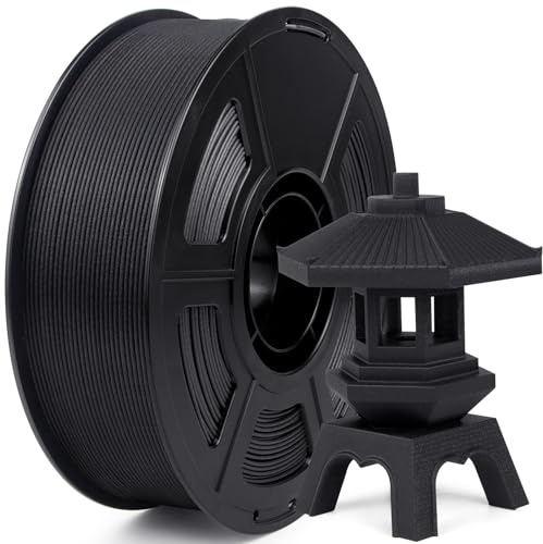 iSANMATE Schwarz ASA Carbon Fiber Filament 1.75mm, Premium Anti-UV Wetterbeständiges 3D Drucker Filament für Outdoor, 1KG/Spule Matte ASA Kohlefaser Filament