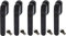 ABUS FG400BK, abschließbarer Fenstergriff in schwarz im Set 5 Stück, alle gleichschließend AL0145 mit zehn Schlüsseln